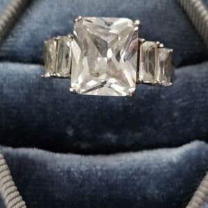 925 Silver CZ Ring (Vintage)